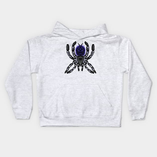 Tarantula Pixel Art 4 Kids Hoodie by IgorAndMore